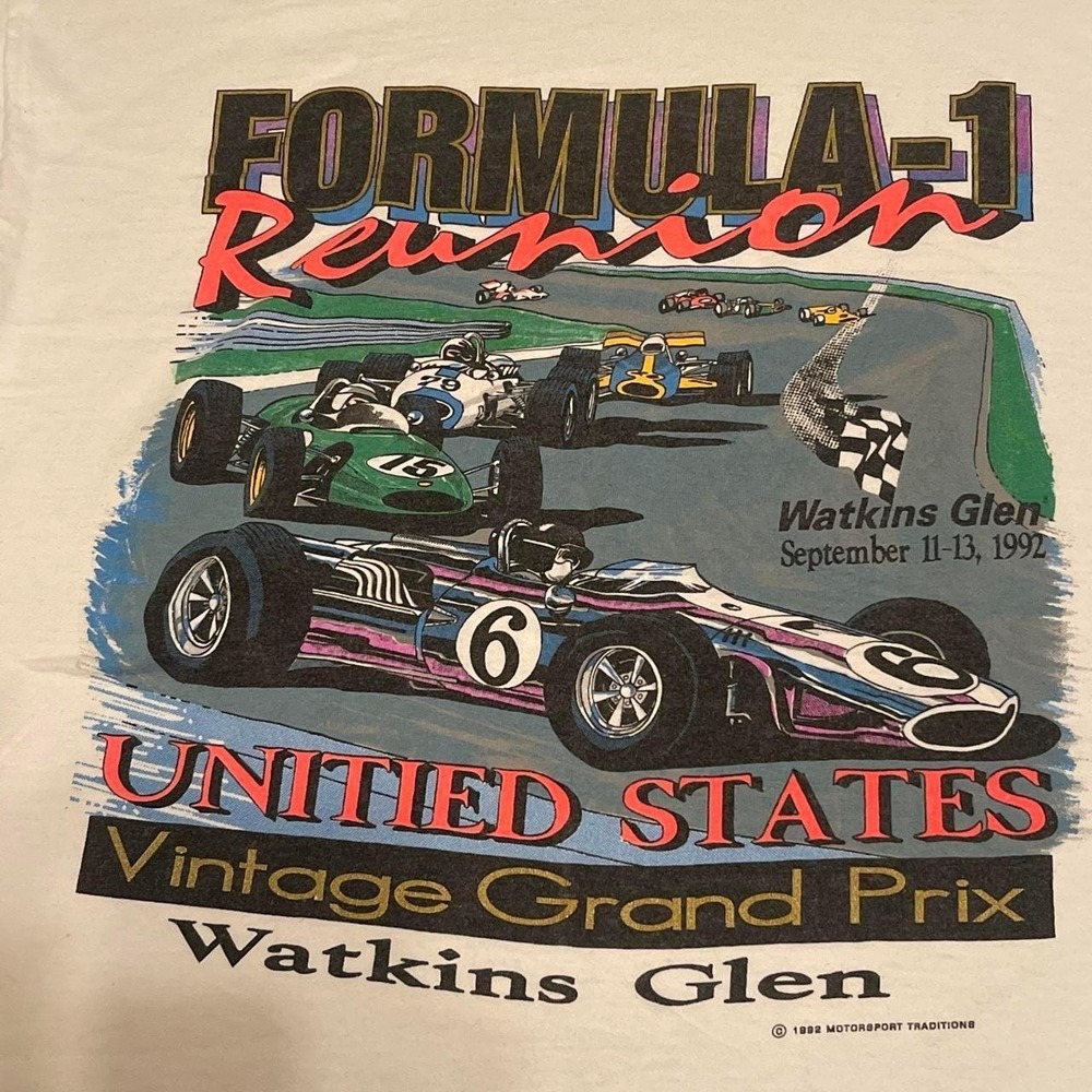 1992 Watkins Glen Single Stitch t shirt racng